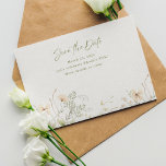 Simple Vår Wildblomma Spara Datumet<br><div class="desc">Fira din speciella händelse mitt i naturens fantastiska omfamning med vår enkla Vår Wildblomma Spara datuminbjudan. Den här inbjudan inspireras av den orustiga elegansen hos vilda blommor och anger tonen för ett vismiskt firande.</div>