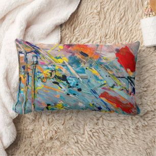 Simple Vatten Färg Pillow Lumbarkudde