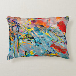 Simple Vatten Färg Pillow Prydnadskudde