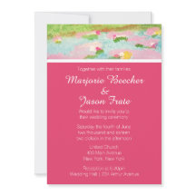 Simple Watercolor Lillies Wedding Rosa