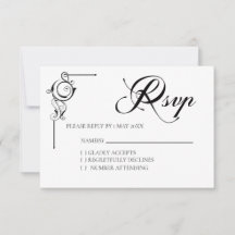 Simple Wedding RSVP card