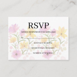 Simple Wedding RSVP Enclosure Card Tilläggskort