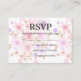 Simple Wedding RSVP Enclosure Card Tilläggskort