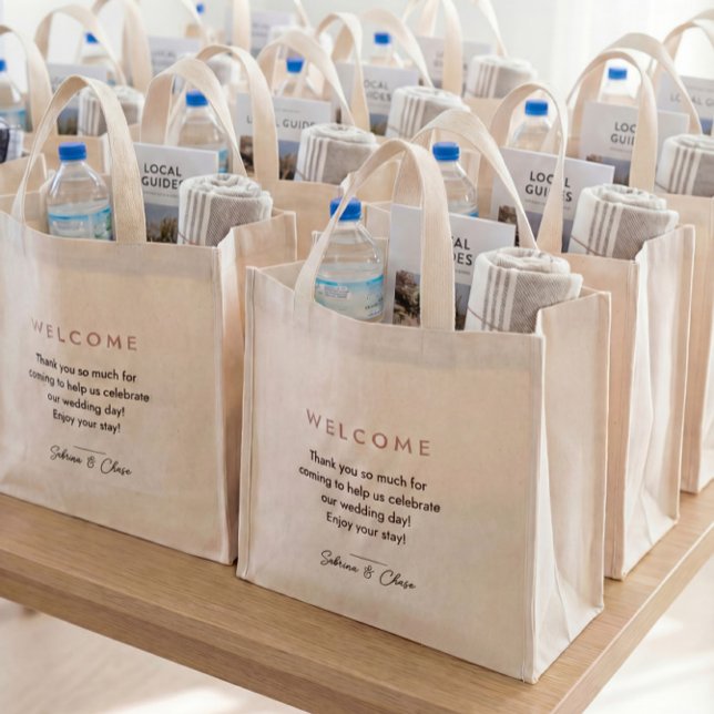 Simple Wedding Welcome Bags Mini Tygkasse (Skapare uppladdad)