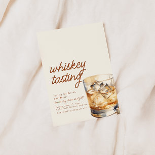 Simple Whiskey Taste-inbjudan med Drink Inbjudningar