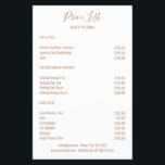 Simple White Brown Flygblad<br><div class="desc">Modern,  enkel vit brun Flyer. Entworfen für Designer,  Stylyssner,  Salons,  Haare und make-up Künstler,  Nagel und Lash Künstler,  Hälsa-Center und mehr.</div>