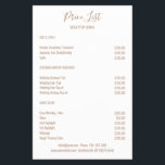 Simple White Brown Flygblad<br><div class="desc">Modern,  enkel vit brun Flyer. Entworfen für Designer,  Stylyssner,  Salons,  Haare und make-up Künstler,  Nagel und Lash Künstler,  Hälsa-Center und mehr.</div>