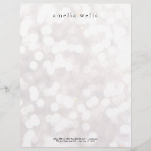 Simple White Creative Professional Modern Brevhuvud