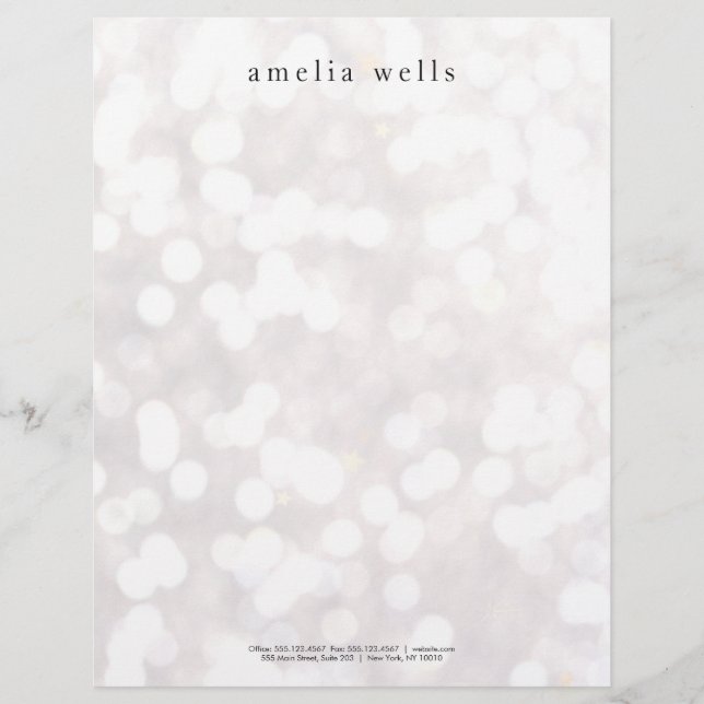 Simple White Creative Professional Modern Brevhuvud (Framsida)