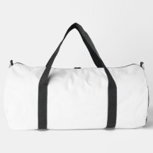 Simple White Large Duffel Bag - Duffel Bags