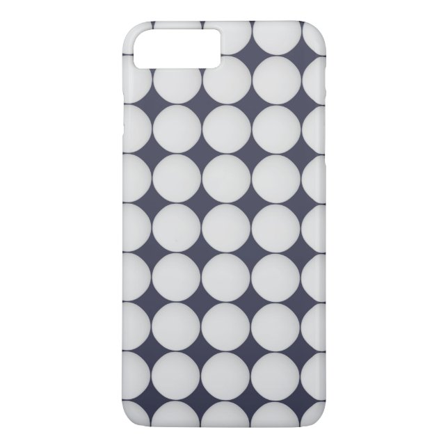Simple White på Midnight Blue Case-Mate iPhone Skal (Baksida)