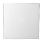 Simple White Tile  Kakelplatta<br><div class="desc">Simple white tile to match the size and material of other Zazzle wall talls.</div>
