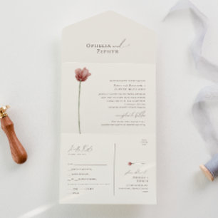 Simple Wildblomma Beige Seal and Send