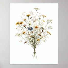 Simple Wildblomma Bouquet 1 Poster
