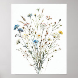 Simple Wildblomma Bouquet 3 Poster