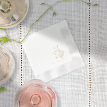 Simple Wildblomma | White Napkins