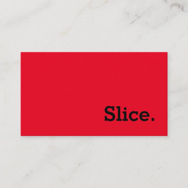 Simple Word Slice Loyalty Punch-Card Lojalitetskort (Framsida)