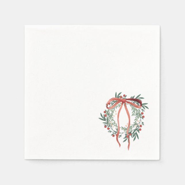 Simple Wreath Cocktail Napkins Pappersservett (Framsidan)