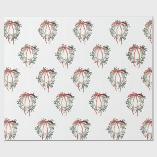 Simple Wreath Wrapping Paper Presentpapper