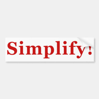 Simplify_2 Bildekal