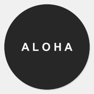 Simply Aloha Runt Klistermärke