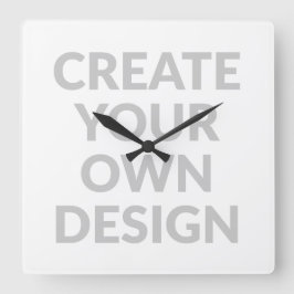 Simply - Create Your Own Wall Clock Fyrkantig Klocka