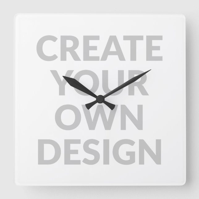 Simply - Create Your Own Wall Clock Fyrkantig Klocka (Framsida)