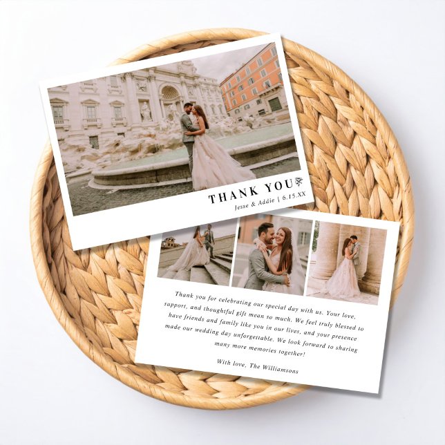 Simply Elegant Wedding Tack Kort (Skapare uppladdad)