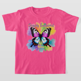 Simply Enspired Fjärilsflickor T Shirt