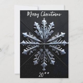 Simply Enspired Merry Christmas White Snowflake Julkort