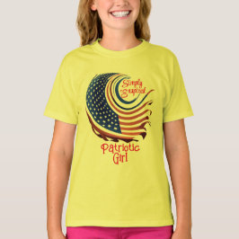 SImply Enspired Patriotic Girl/Dotter T Shirt