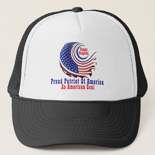 Simply Enspired Stolt patriot av Amerika  Keps (Framsida)