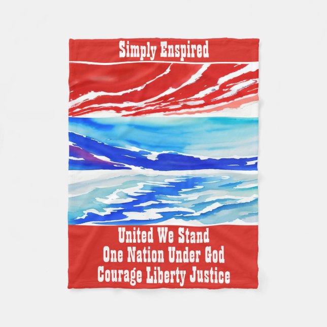 Simply Enspired United We Stand Fleecefilt (Framsidan)
