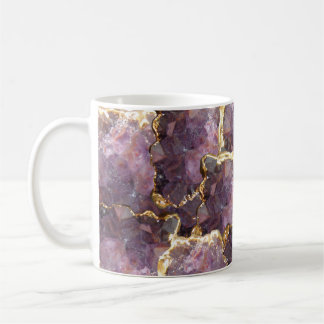 Simplydone Amethyst kristall och guldcollagemugg Kaffemugg