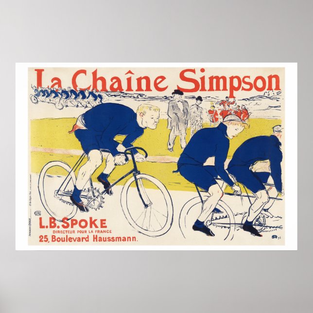 Simpson chain 1896 Henri de Toulouse-Lautrec Poster (Framsidan)