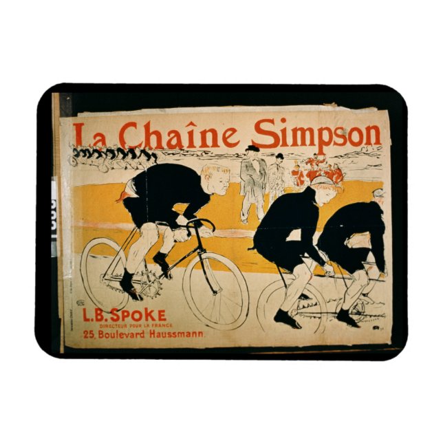 "Simpson chain", Paris (färg litho) Magnet (Horisontell)