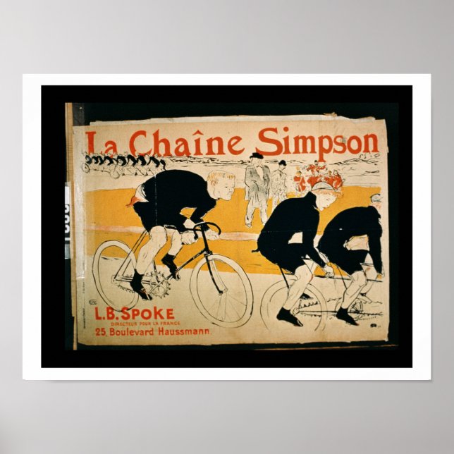 "Simpson chain", Paris (färg litho) Poster (Framsidan)