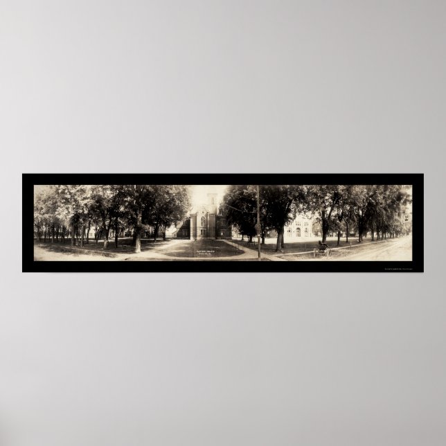 Simpson College Indianola, Iowa Photo 1907 Poster (Framsidan)