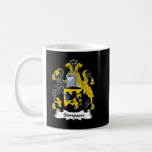 Simpson Jackar Arm Family Crest Kaffemugg