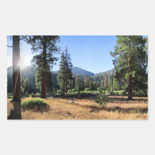 Simpson Meadow - Sierra Rektangulärt Klistermärke