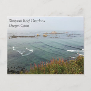 Simpson Reef Overlook, Oregon Kusten Vykort