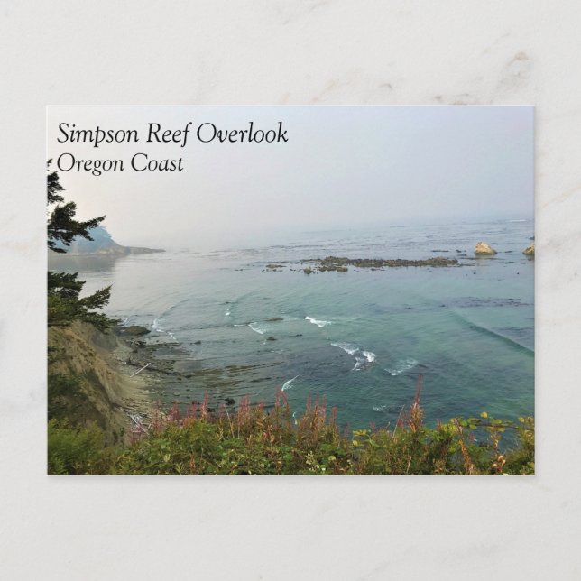 Simpson Reef Overlook, Oregon-kusten Vykort (Framsida)