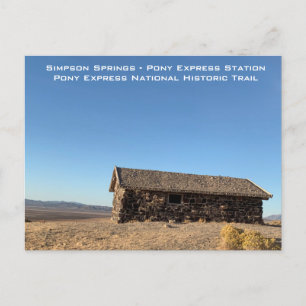 Simpson Vår Pony Express Station Vykort