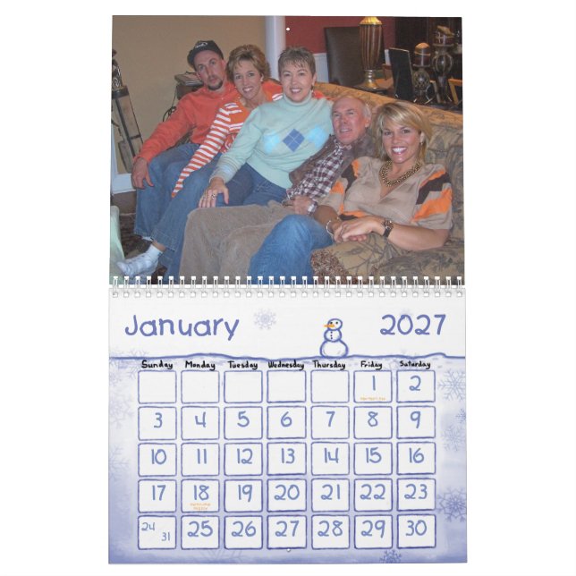 Sims familjkalender 2007 kalender (Jan 2027)