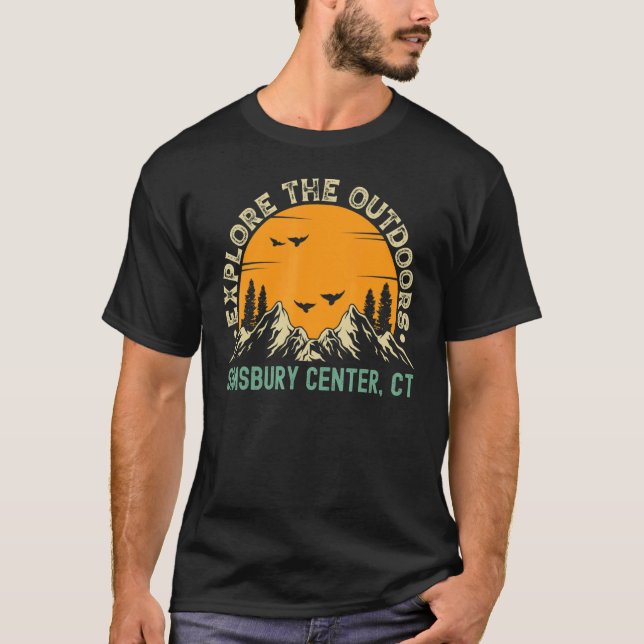 Simsbury Center Connecticut Utforska utomhus T Shirt (Framsida)