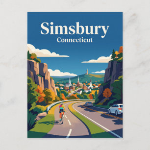 Simsbury Connecticut Vykort