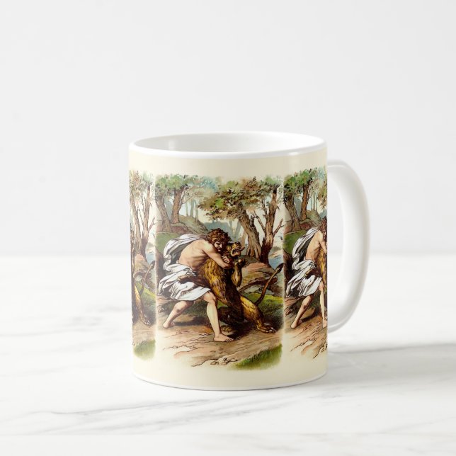Simson Och Lejonet Kaffemugg (Framsida höger)
