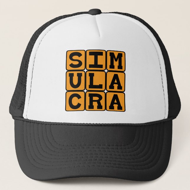 Simulacrum, Representation av Något Truckerkeps (Framsida)