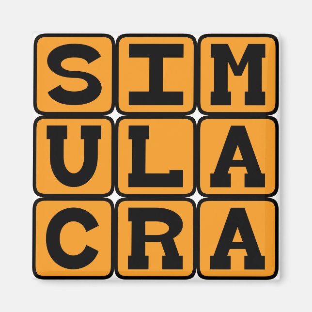 Simulakra, Representation Av Något Magnet (Framsidan)