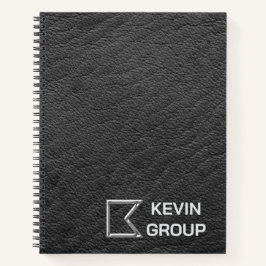 Simulated Black Leather Business Logo